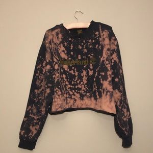 Custom oversized Timberland crop top sweater